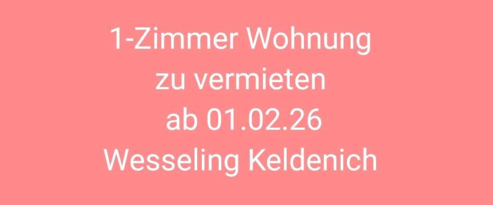 1-Zimmer Wohnung zu vermieten in Wesseling Keldenich - Foto 1