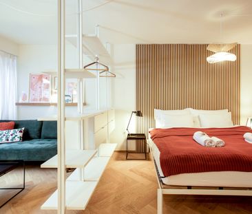 Stilvolle möblierte 1.5-Zimmer-Wohnung in Kleinbasel – ruhig zum Hof, all-inclusive, ab 6 Monaten - Photo 6