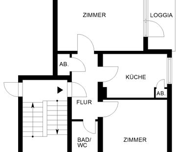 Renovierte 2-Zimmer Wohnung in der Nordstadt // 3.OG rechts - Foto 3