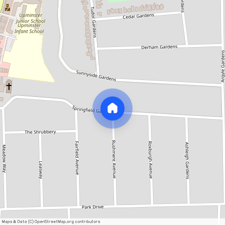 Springfield Gardens, Upminster, Essex, RM14