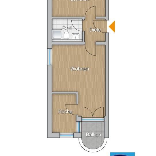 2 Raum Wohnung mit Balkon im schönen Dümpten - Photo 1