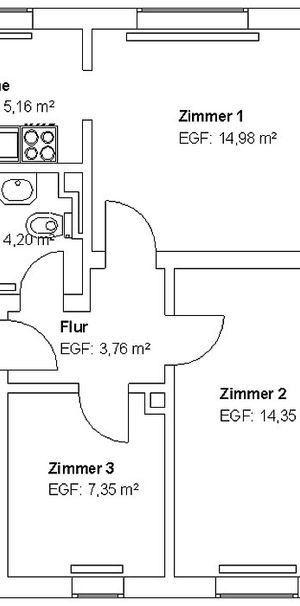 Freundliche 3 ZKB in ruhiger Lage! - Foto 1
