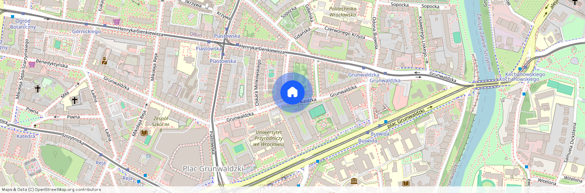 Grunwaldzka, Plac Grunwaldzki, Śródmieście, Wrocław, dolnośląskie