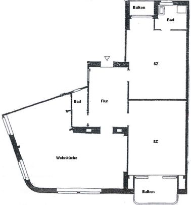 Wunderschöne, möblierte 3-Zimmer-Wohnung mit Balkonen in Düsseldorf-Düsseltal - Foto 1