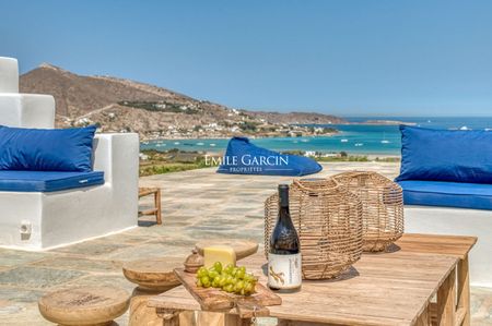 Élégance Cycladique: villa familiale, un panorama magnifique entre mer et collines - Photo 5