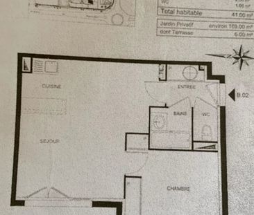 Location Appartement 2 pièces 41 m2 à Saint-Jean-d'Illac - Photo 5