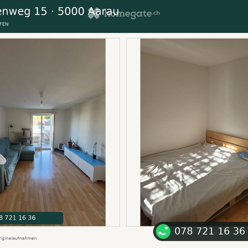 Kleine aber feine 3-Zimmerwohnung in Aarau - Foto 1