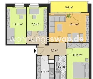 Wohnungsswap - 4 Zimmer, 74 m² - Moldaustraße, Lichtenberg, Berlin - Foto 1