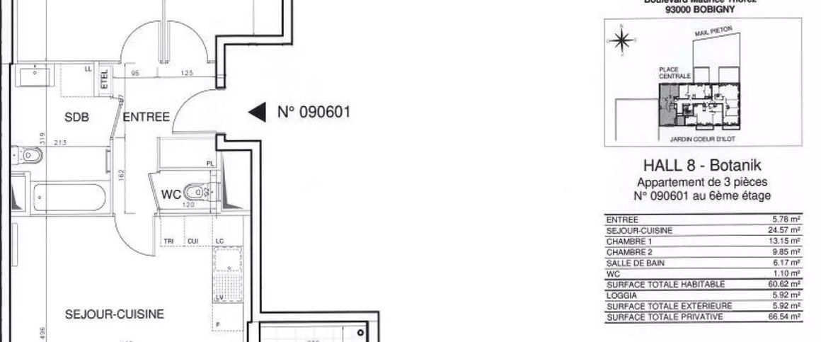 location Appartement T3 DE 60.4m² À BOBIGNY - Photo 1