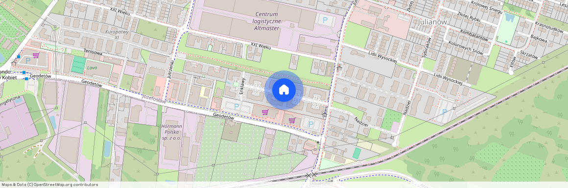 ul. Enklawy, Józefosław, Piaseczno, piaseczyński, mazowieckie