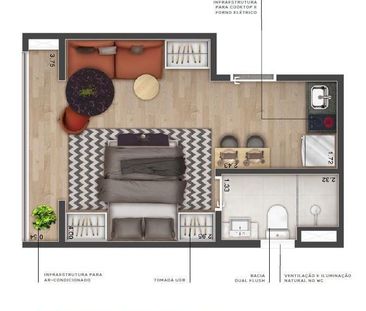 Apartamento Para Locação Em São Paulo, Saúde, 1 Dormitório - Photo 6