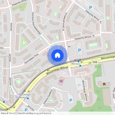 ul. Stanisława Flisa, Jaroty, Olsztyn, warmińsko-mazurskie