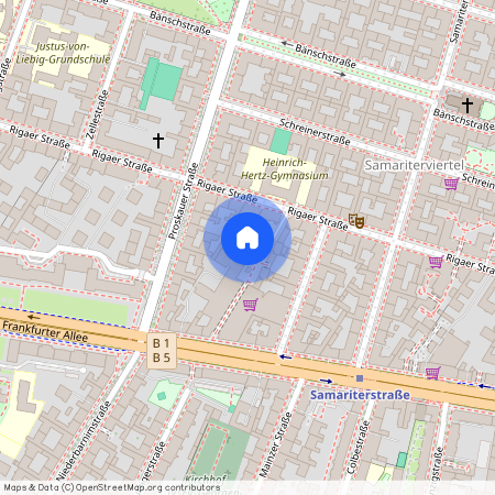 Rigaer Str. 29F, 10247 Berlin OT Friedrichshain, Zur Karte