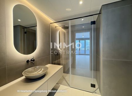 Fantastischer Erstbezug mit durchdachtem Grundriss, Balkon und Sonnenuntergang (Doorman, Gym, Pool, Lounges) - Photo 3