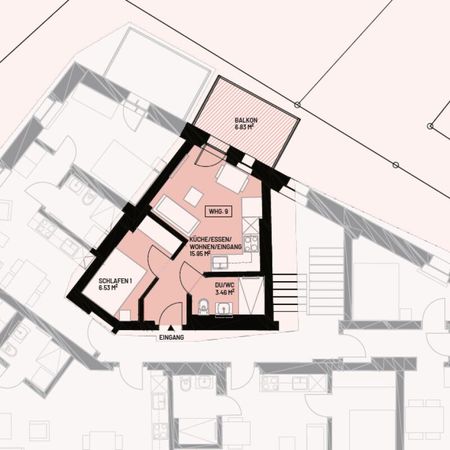 NEW CONSTRUCTION: Completely renovated 2.5-room apartment with balcony - Photo 4