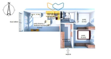DO WYNAJĘCIA 3 POKOJE, WITOSA, NOWA TECHNOLOGIA! - Фото 5