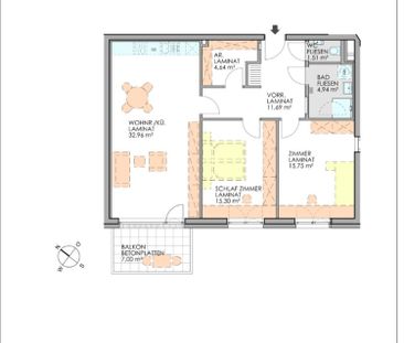 Große Eckwohnung mit Balkon - Top 14 - Foto 2