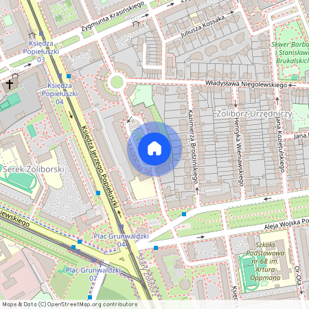 ul. Stanisława Wyspiańskiego, Stary Żoliborz, Żoliborz, Warszawa, mazowieckie