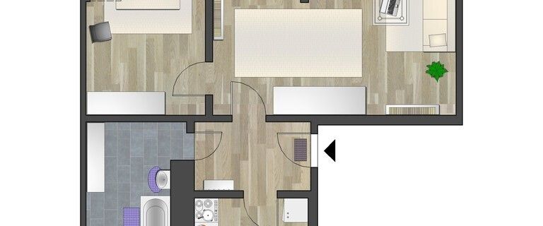 3-Raum-Wohnung - Photo 1