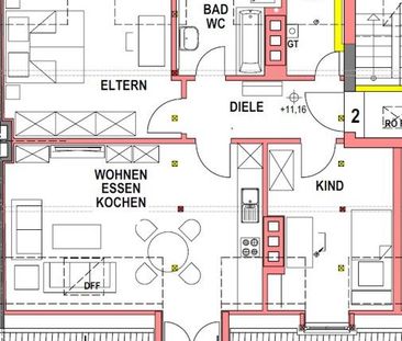 Schöner Wohnen! Ansprechende 3-Zimmer-Dachgeschosswohnung mit Balkon! - Foto 1