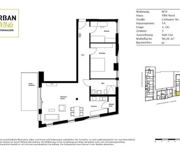 Urbanes Wohnen mit Erholungswert - 3-Zimmer-Wohnung mit Terrasse - Foto 1