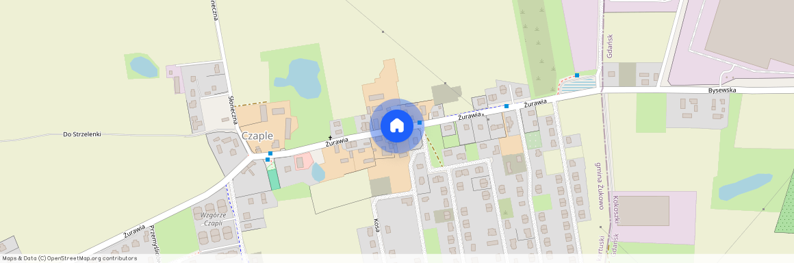 ul. Graniczna, Czaple, Żukowo, kartuski, pomorskie