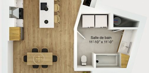 Logement Appartement 3 1/2 à Louer - Photo 2