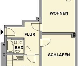 Gemütliche 2-Raum-Wohnung mit Balkon - Foto 1