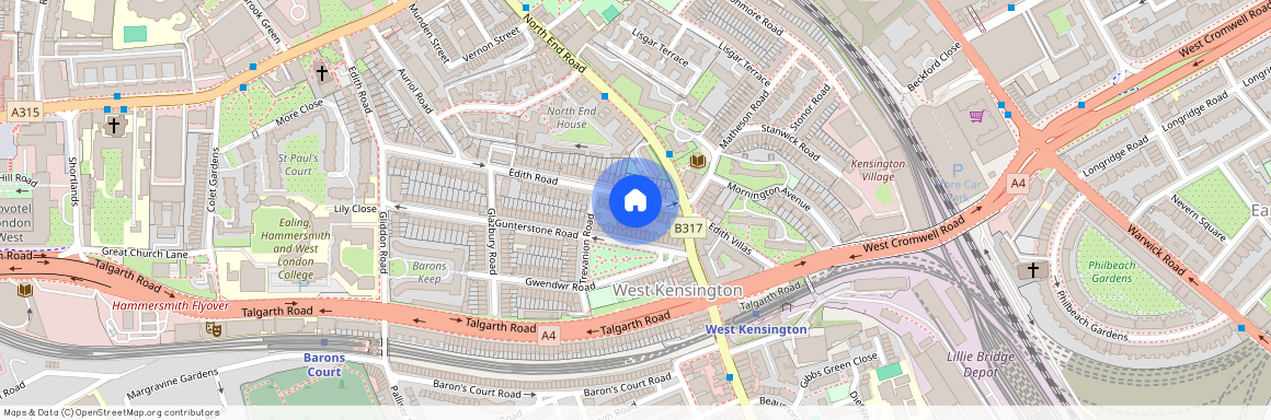 Edith Road, Brook Green, W14