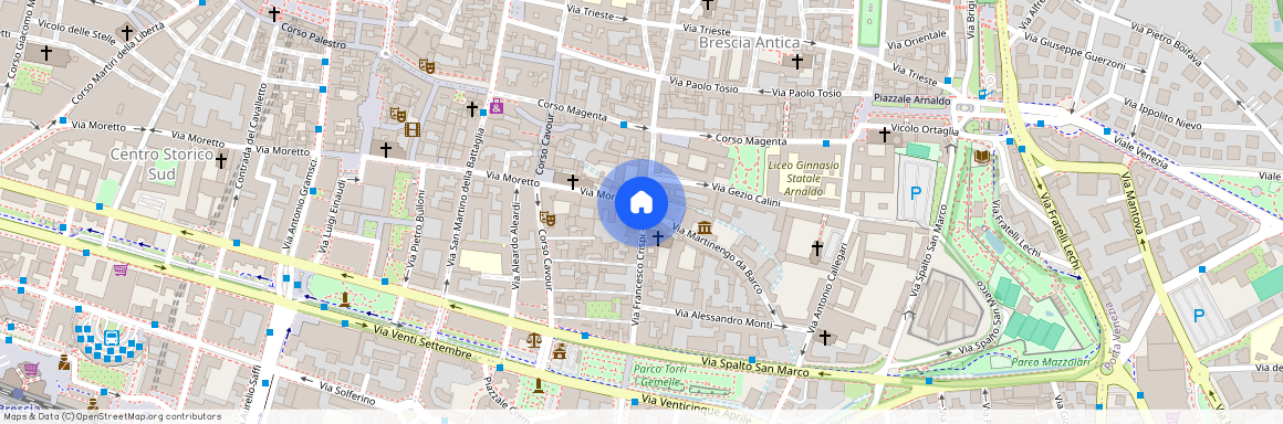 Brescia, Via crispi - Zona Cavour