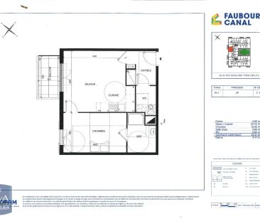 Appartement à louer 2 pièces 45.41m² - Photo 1
