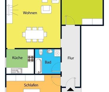 Sehenswerte Wohnung mit schönem Balkon in ruhiger Lage! - Foto 1