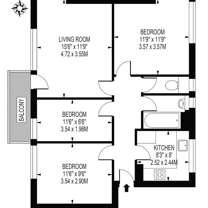 3 bedroom apartment - Photo 1