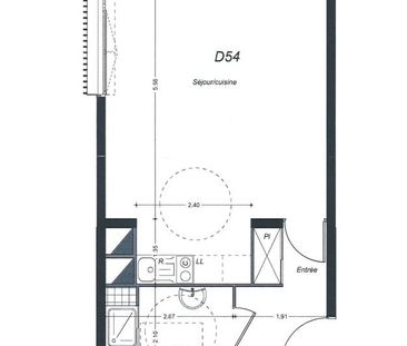 Location Appartement 1 pièce 39m² ST HERBLAIN 44800 - Photo 2