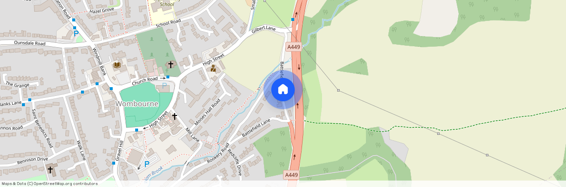 WOMBOURNE, Battlefield Hill