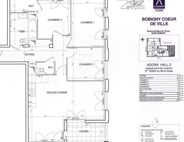 location Appartement T4 DE 81.2m² À BOBIGNY - Photo 1