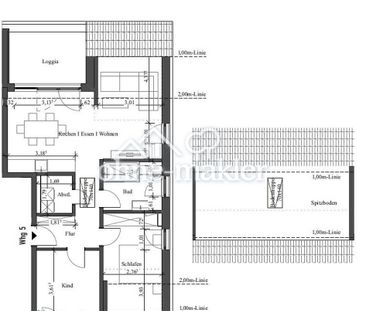 Erstbezug: stilvolle DG Wohnung mit großzügiger Loggia - Photo 1