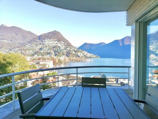 Lugano, neue Zentrale Wohnung mit wunderschönem Seeblick, 4,5 Zimmer - Foto 1