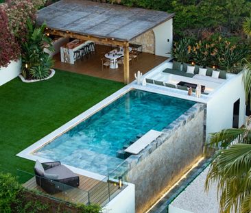 Villa contemporaine Roquebrune vue mer cinéma privé - Photo 6