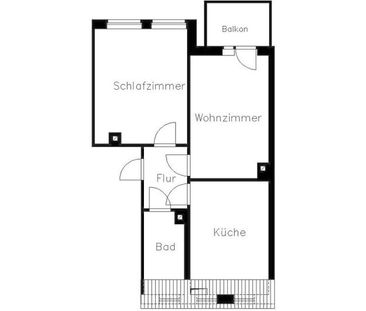 Freiraum mit Weitblick: 2-Zimmerwohnung in beliebter Lage mit Balkon - Photo 3