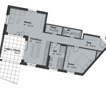 Neubau-Erstvermietung | Moderne 2.5 Zimmerwohnung mit Gartensitzplatz - Foto 6