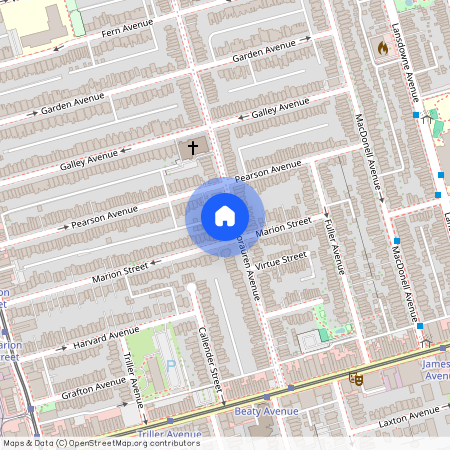 82 Marion St near sorauren/roncesvalles, Old Toronto, Old Toronto, Toronto, M6R 2E2