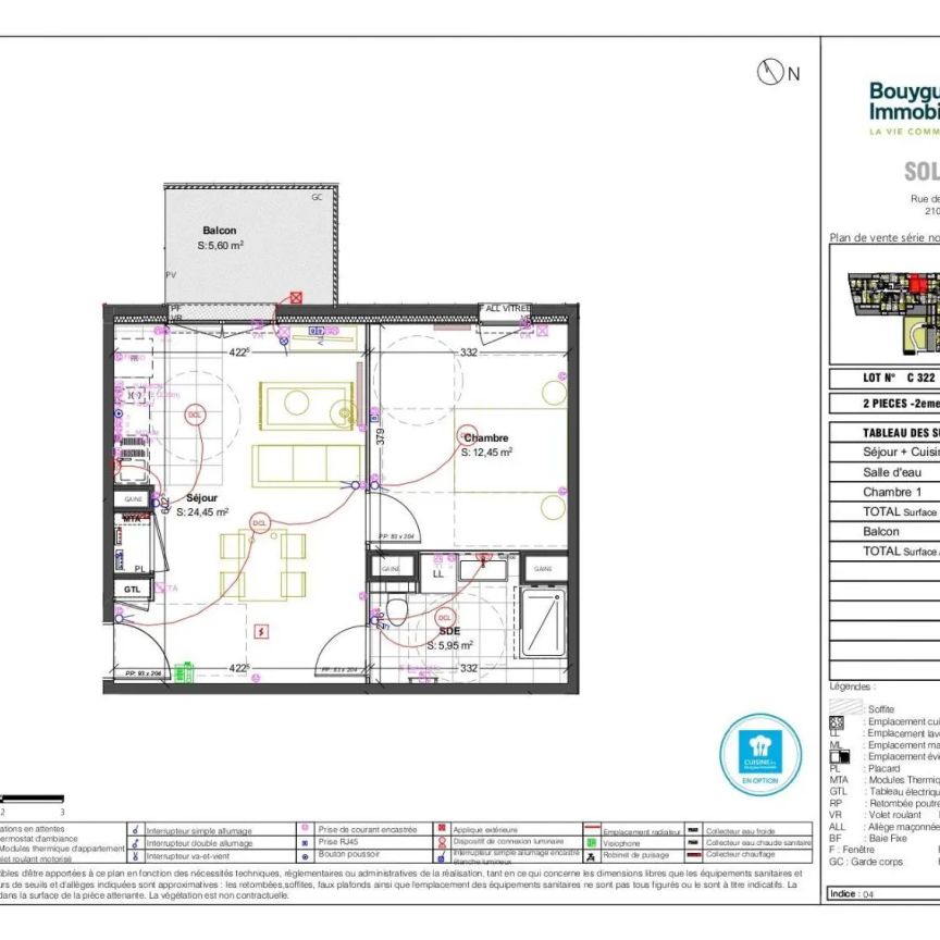 Appartement à louer 2 pièces 42.85m² - Photo 2