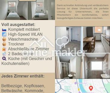 Möblierte 4-Zimmer-Wohnung – All Inclusive (Zimmer einzeln mietbar ... - Foto 1
