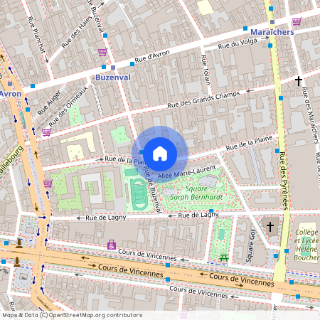 Rue de la Plaine, Francja, Paris