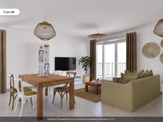 location Appartement T3 DE 65.4m² À MARSEILLE - Photo 1