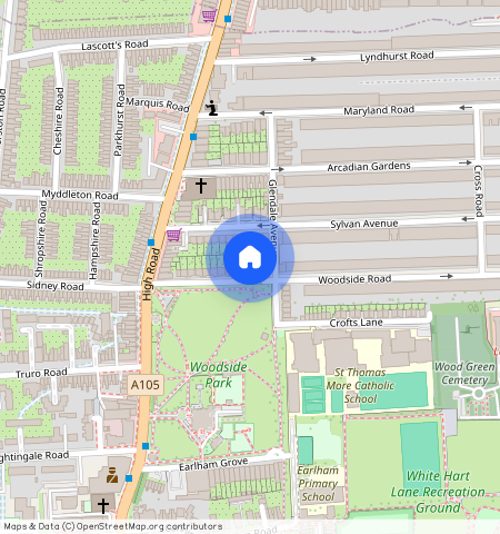 Holden Road, London, Woodside Park