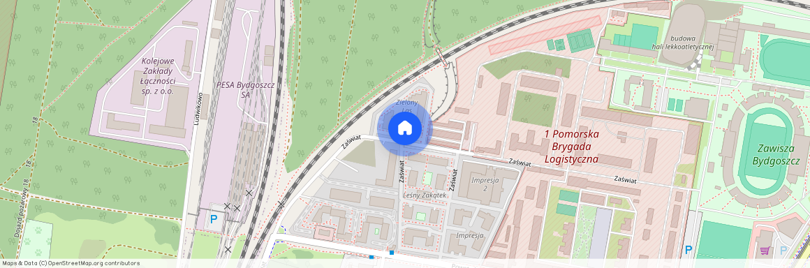 ul. Zaświat, Leśne, Bydgoszcz, kujawsko-pomorskie
