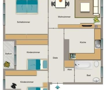 Demnächst frei! 4-Zimmer-Wohnung in Oberhausen Marienkirche - Photo 5