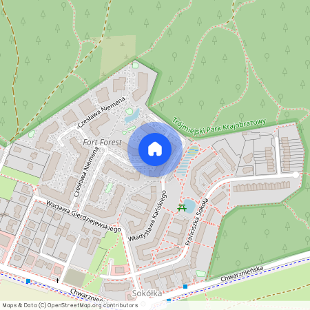 ul. Władysława Kańskiego, Wiczlino, Gdynia, pomorskie